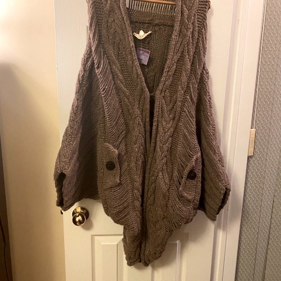 Elizabeth And James NWT $500 Cocoon Oatmeal Sweater/Cardigan - Picture 10 of 12